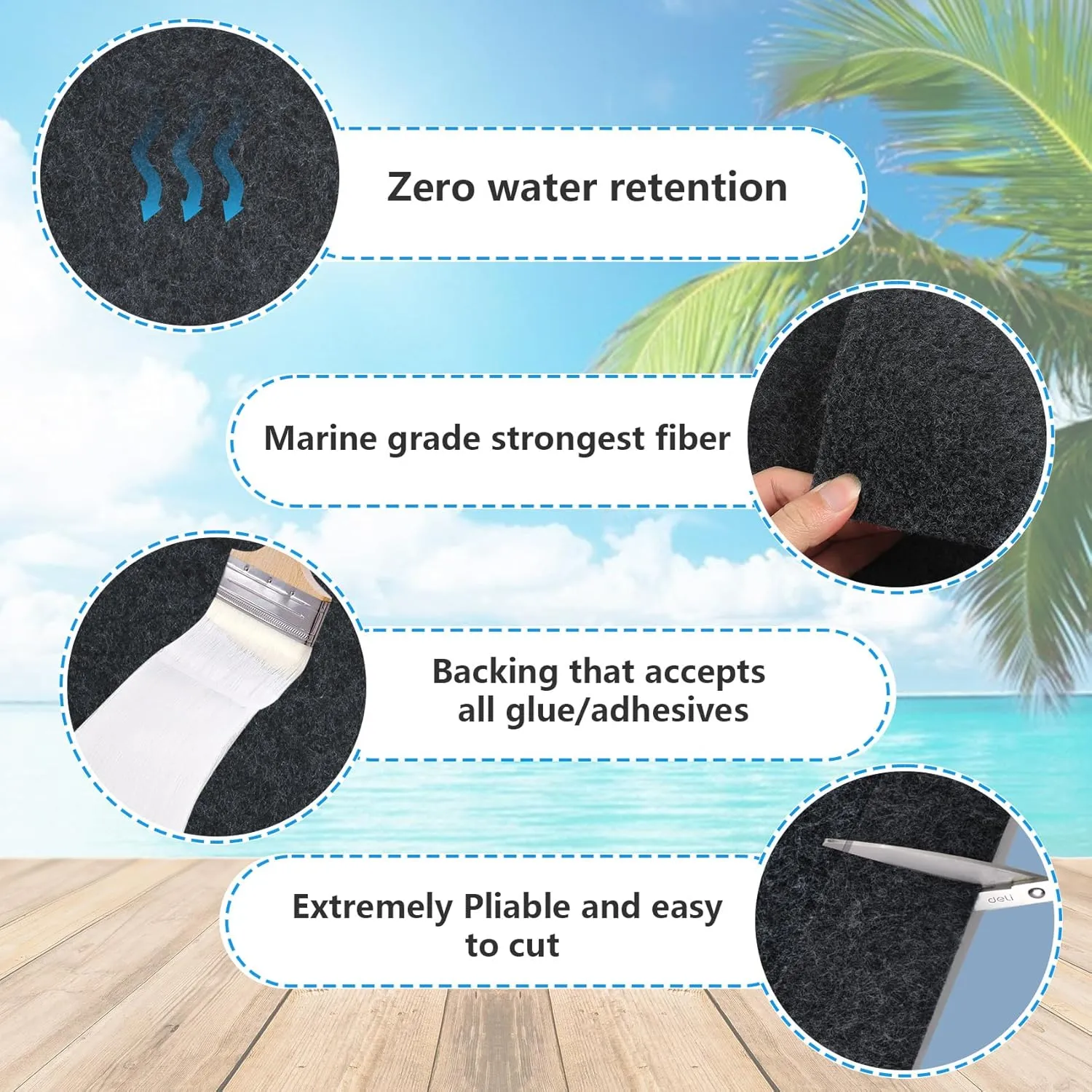 13Ftx 24In Boat Trailer Bunk Carpet,Bunk Carpets for Boat Trailers,Marine Boat Trailer Carpets,8mm Thickness Trailer Carpet,Jet Ski Bunks, Boat Trailer Bunks(Black)