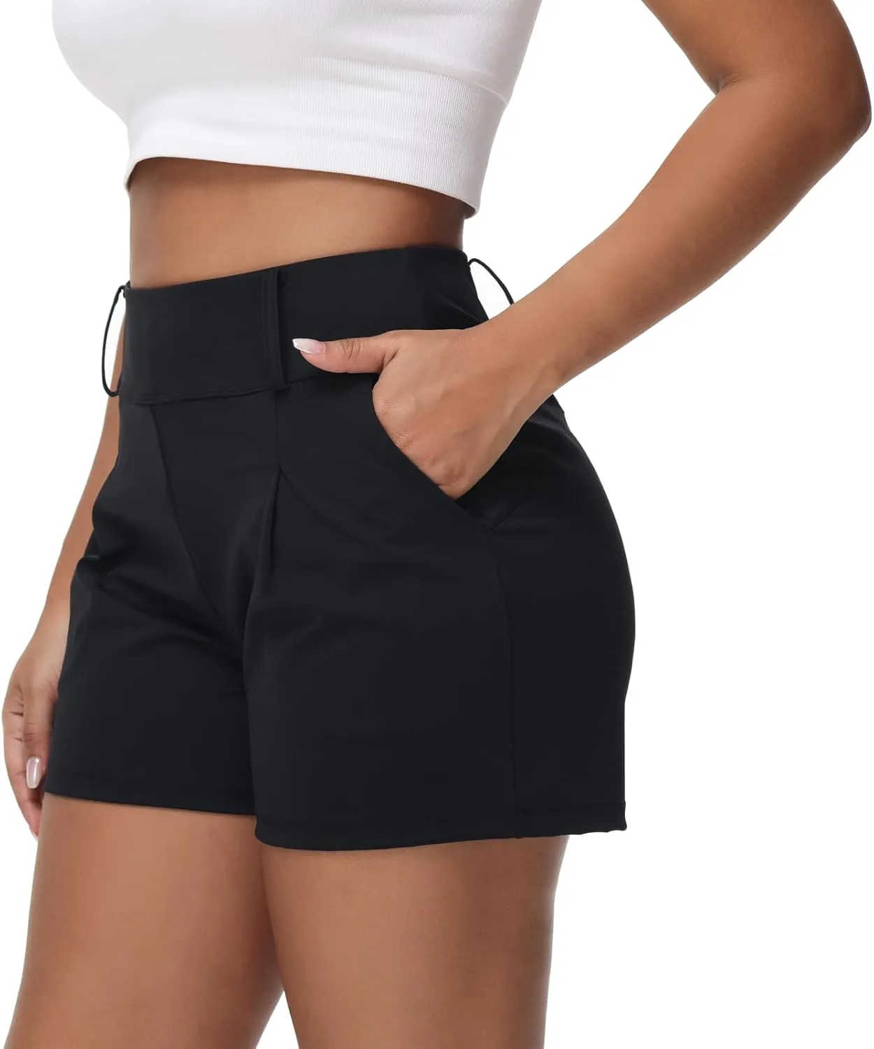 Blaosn Womens Golf Shorts Workout Running Bike Gym Athletic Lounge Work Dress Pants High Waist Cute Clothes Summer Outfits