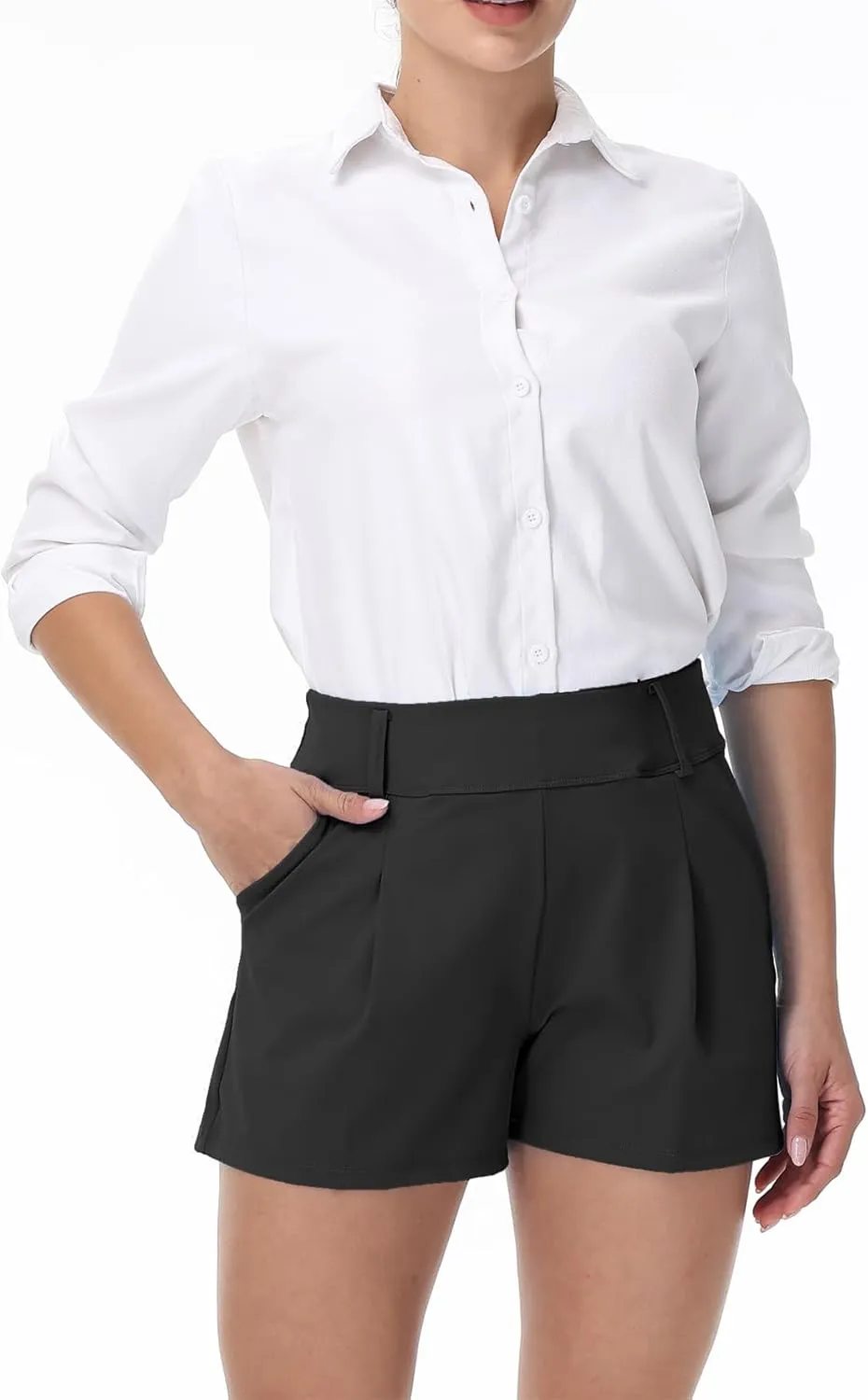Blaosn Womens Golf Shorts Workout Running Bike Gym Athletic Lounge Work Dress Pants High Waist Cute Clothes Summer Outfits