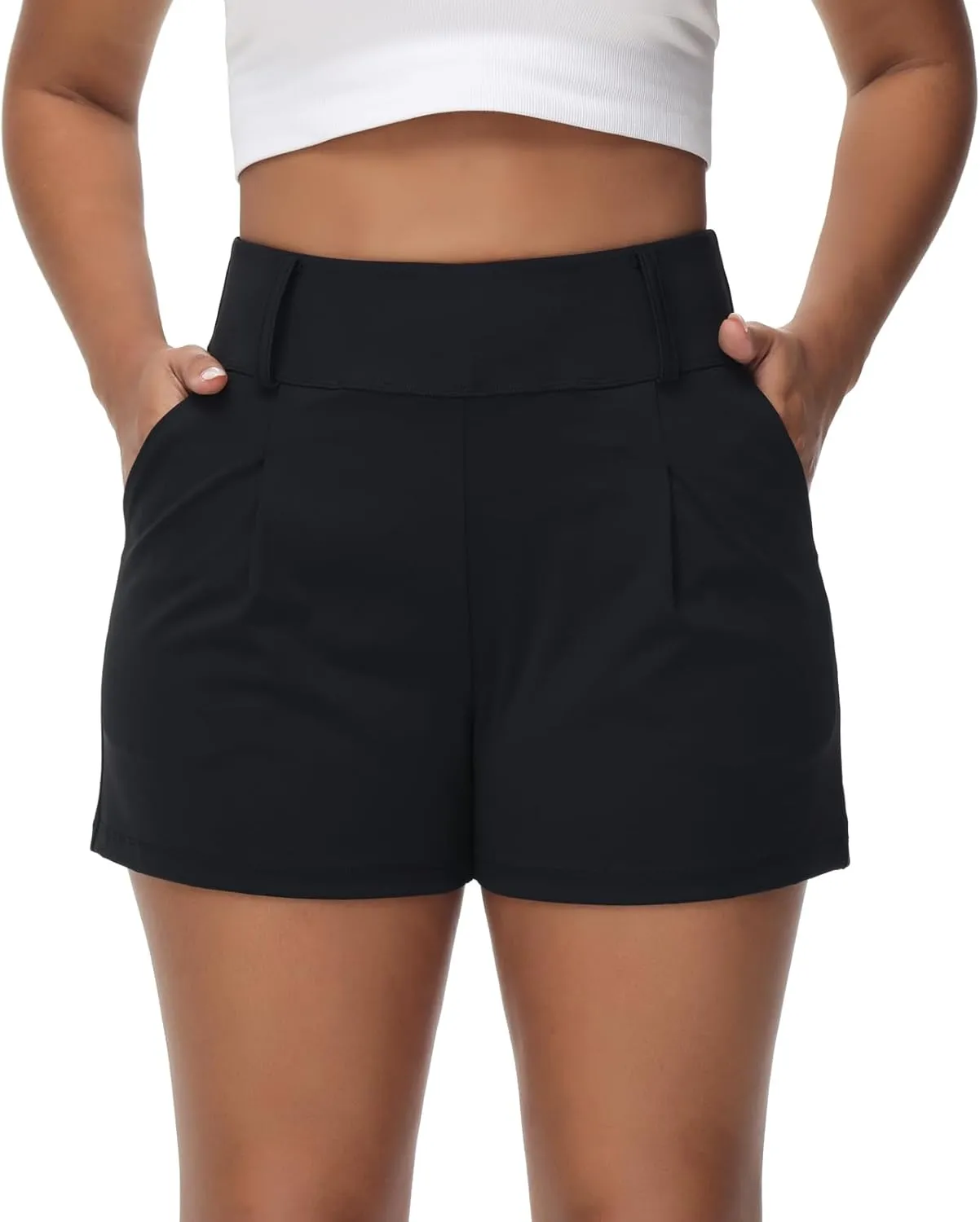 Blaosn Womens Golf Shorts Workout Running Bike Gym Athletic Lounge Work Dress Pants High Waist Cute Clothes Summer Outfits