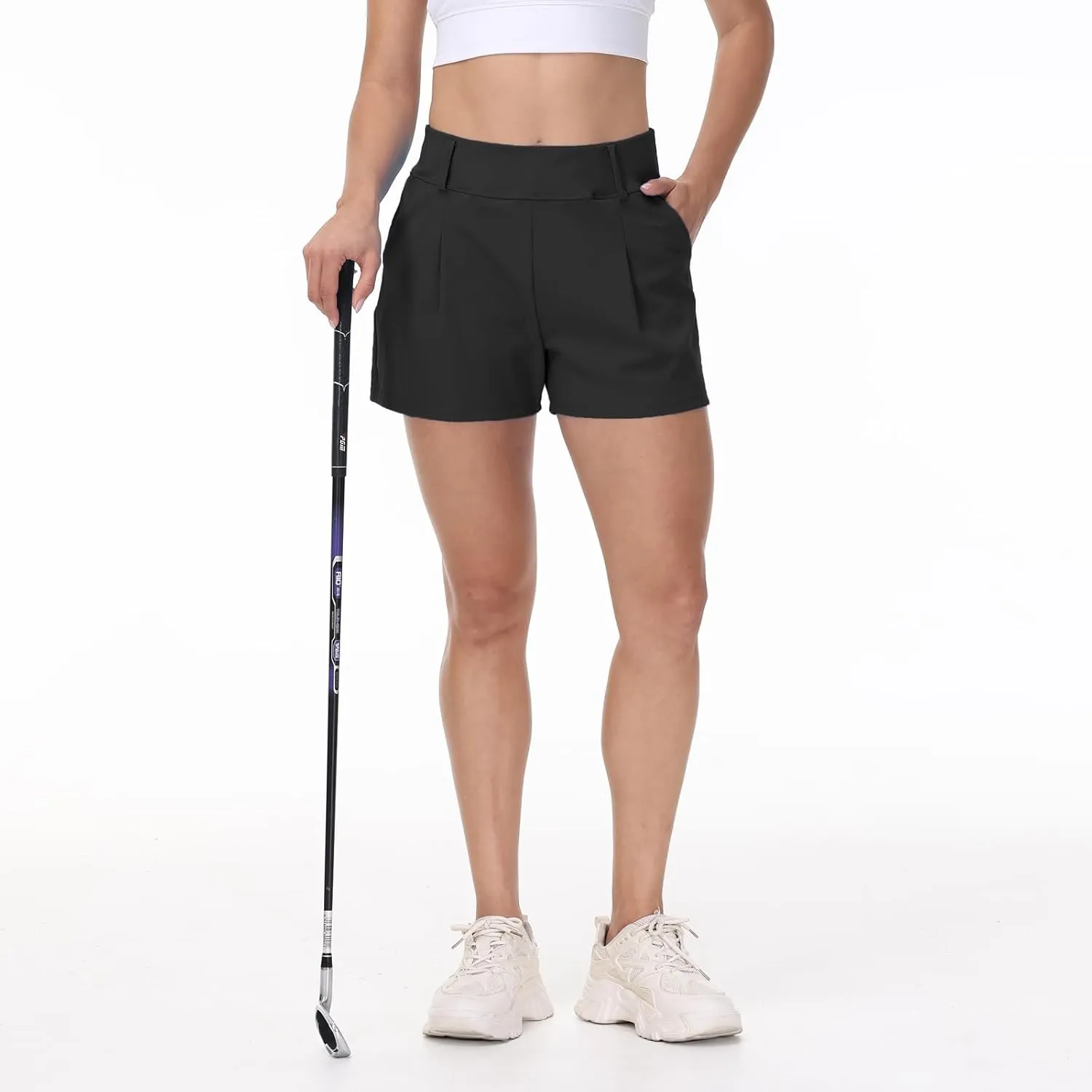 Blaosn Womens Golf Shorts Workout Running Bike Gym Athletic Lounge Work Dress Pants High Waist Cute Clothes Summer Outfits