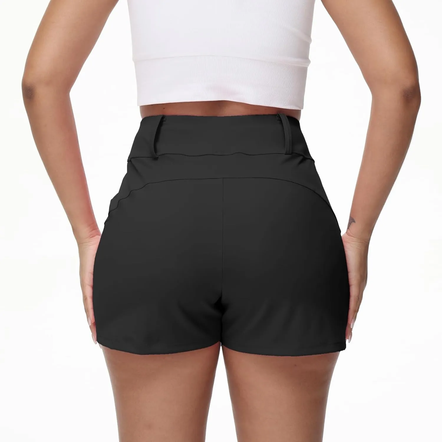 Blaosn Womens Golf Shorts Workout Running Bike Gym Athletic Lounge Work Dress Pants High Waist Cute Clothes Summer Outfits