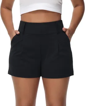 Blaosn Womens Golf Shorts Workout Running Bike Gym Athletic Lounge Work Dress Pants High Waist Cute Clothes Summer Outfits