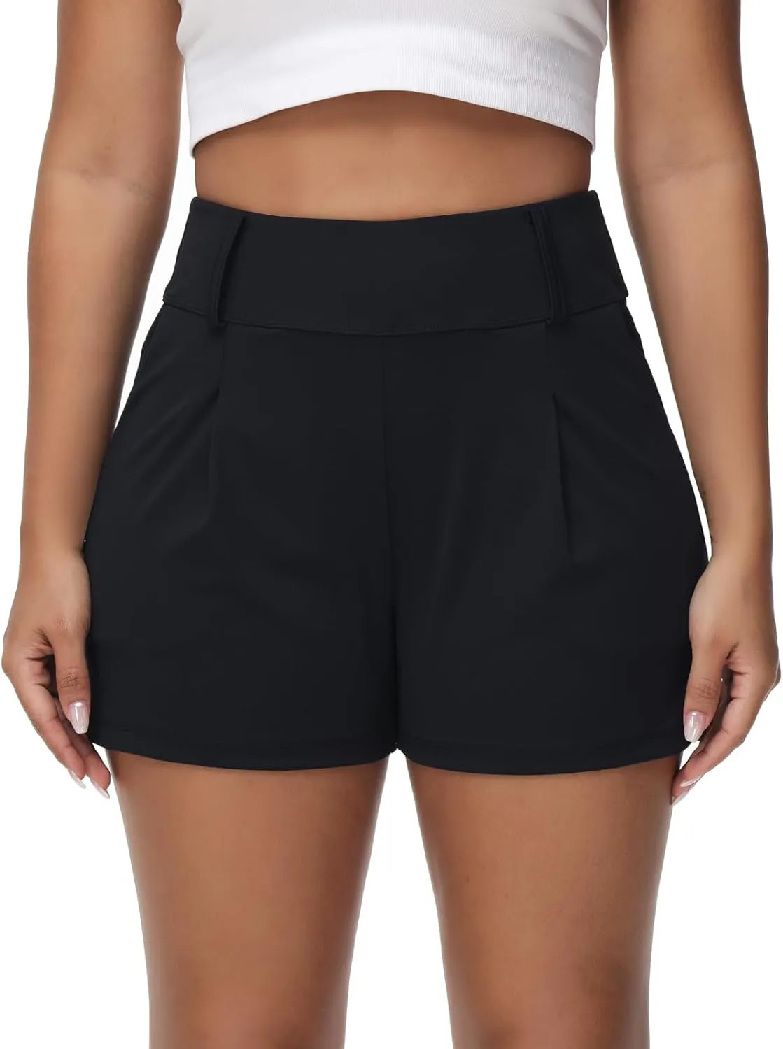 Blaosn Womens Golf Shorts Workout Running Bike Gym Athletic Lounge Work Dress Pants High Waist Cute Clothes Summer Outfits