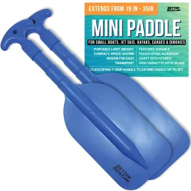 Boat Paddle Telescoping Plastic Collapsible Oar Kayak Jet Ski Tube Rafting and Miniature Mini Canoe Paddles Small Tubing Floats Oars Row and Safety Boat Accessories for Kids and Adults - 2PK
