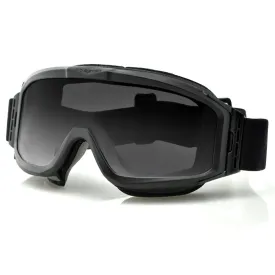 Bobster Alpha Ballistics Goggles Z87-Black Frame-2 Lenses