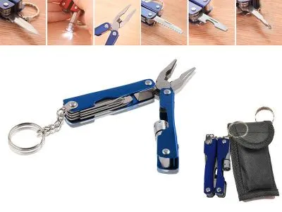CAMPING 6-in-1 Pliers Tool with LED Light   Bag