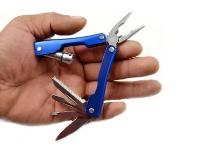 CAMPING 6-in-1 Pliers Tool with LED Light   Bag