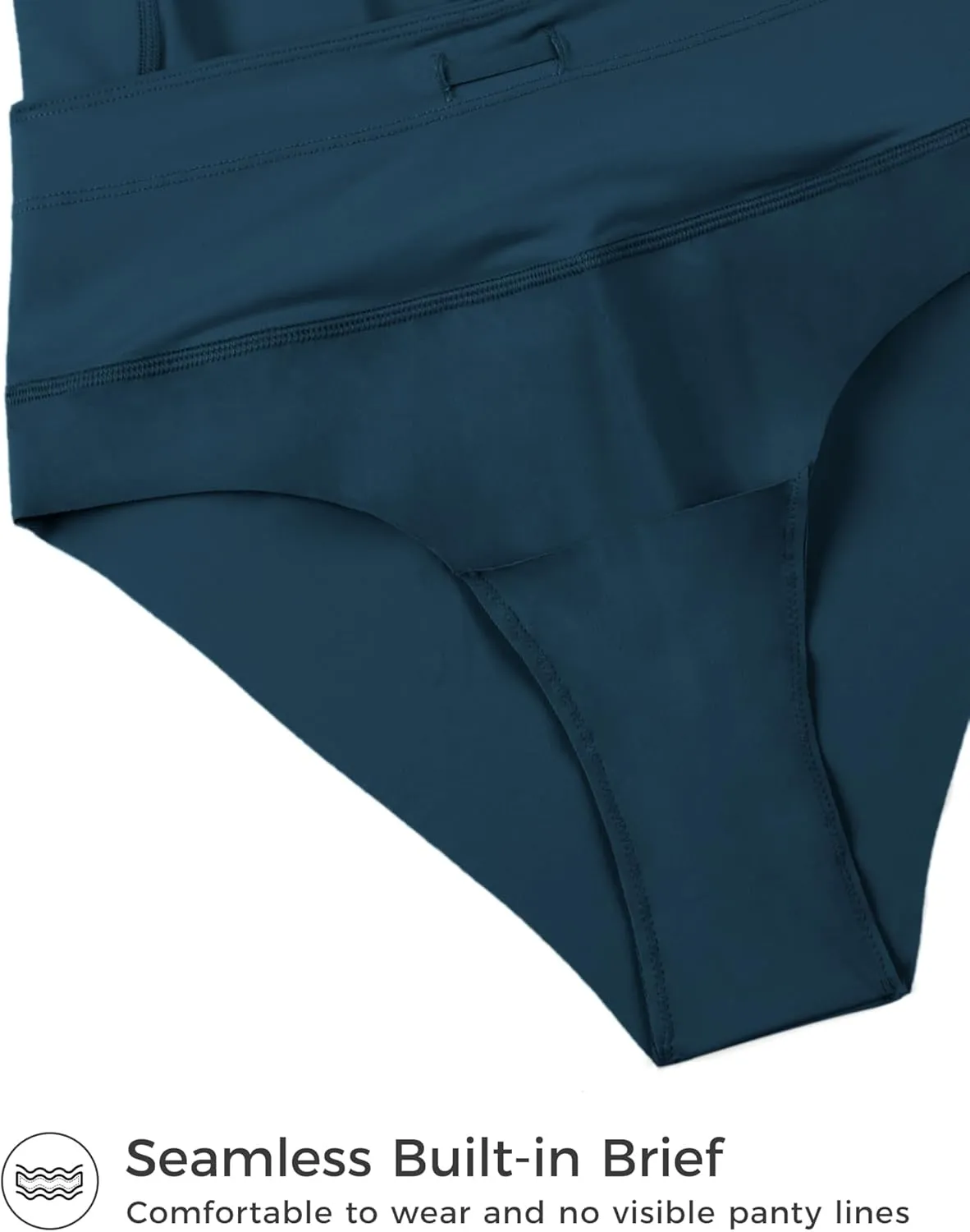 CRZ YOGA Womens 6'' Swim Board Shorts High Waisted Quick Dry Bathing Bottoms Swimsuit Trunks with Liner and Pockets