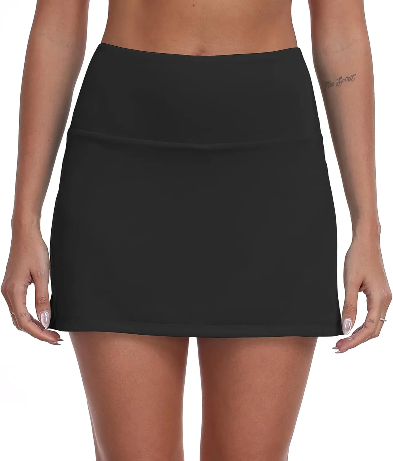 DAYOUNG Women's High Waisted Swim Skirt Tummy Control Board Shorts with Pocket Beach Bottoms with Liner