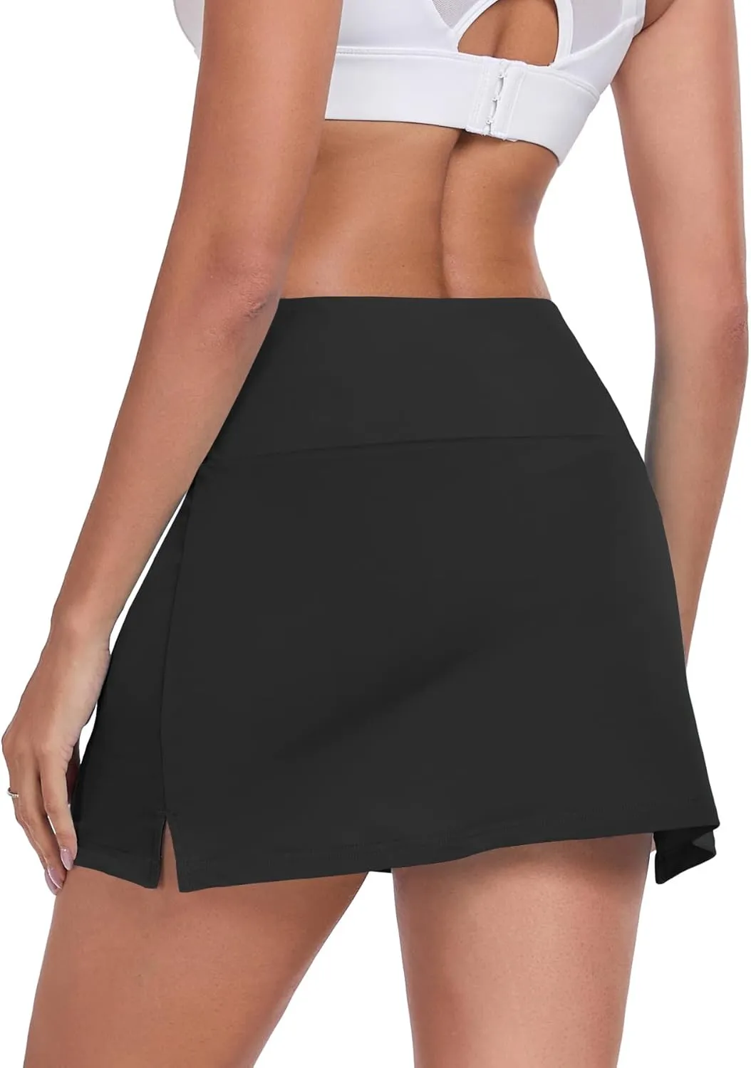 DAYOUNG Women's High Waisted Swim Skirt Tummy Control Board Shorts with Pocket Beach Bottoms with Liner