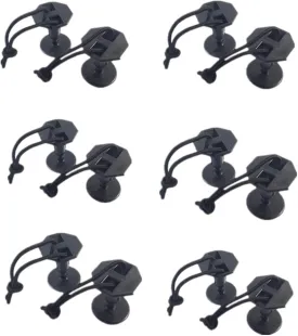 Durable Plastic Surfboard Leash Plugs Bodyboard Surf Leash Plugs Suit for Water Sports Replacement Accessories (6 Pieces)
