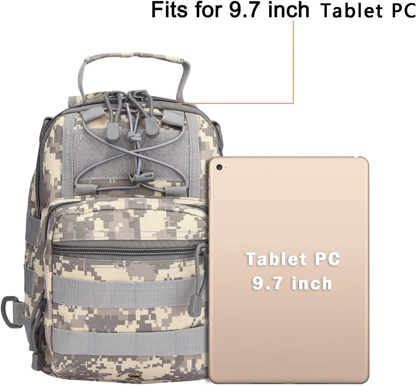 G4Free Outdoor Tactical Bag Backpack, Military Sport Bag Pack Sling Shoulder Backpack Tactical Bag for Every Day Carry