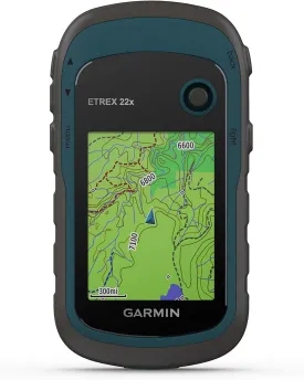 Garmin eTrex 22x, Rugged Handheld GPS Navigator, Black/Navy