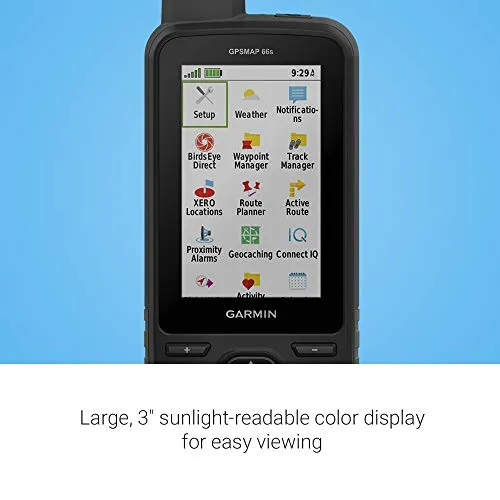 Garmin GPSMAP 66s, Rugged Multisatellite Handheld with Sensors