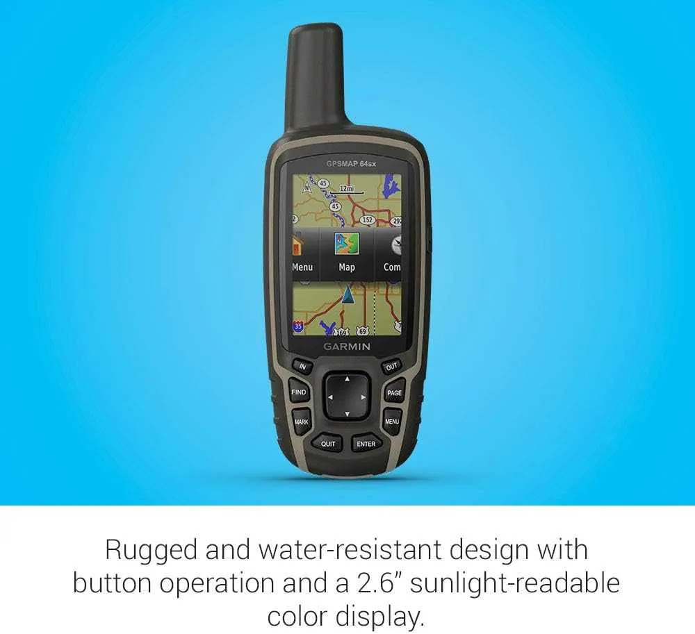 GPSMAP 64sx, Handheld GPS with Altimeter and Compass