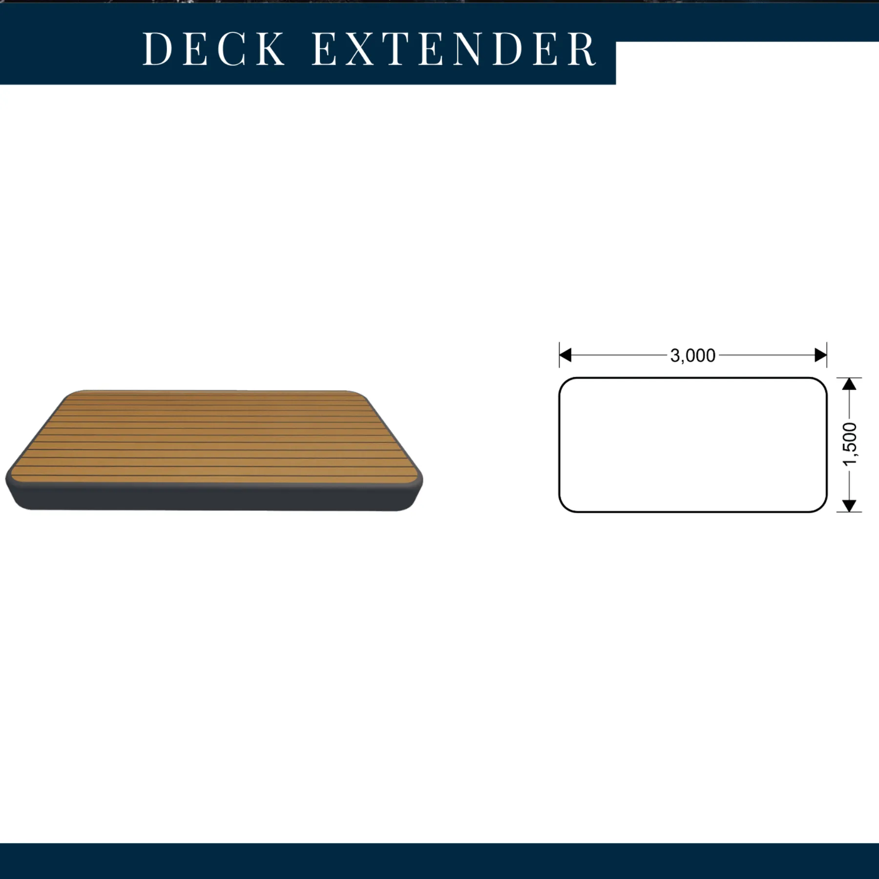 Inflatable Pontoons Deck Extenders