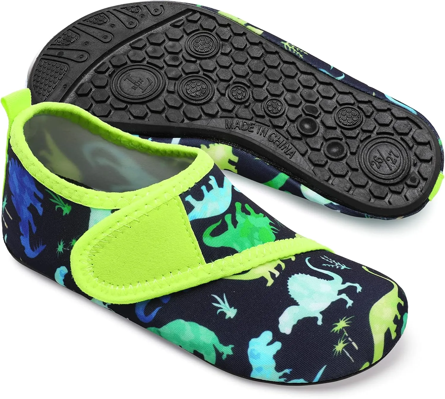JOINFREE Kids Boys and Girls Swim Water Shoes Toddler Quick Dry Aqua Socks Barefoot Skin Shoes for Beach Sports