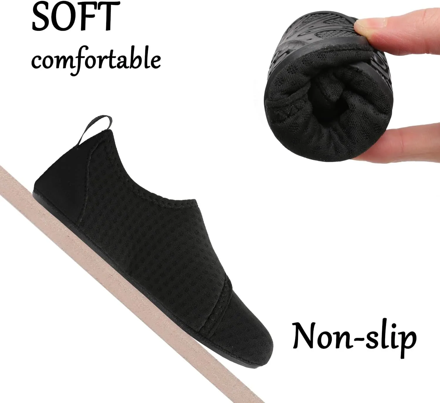JOINFREE Kids Boys and Girls Swim Water Shoes Toddler Quick Dry Aqua Socks Barefoot Skin Shoes for Beach Sports
