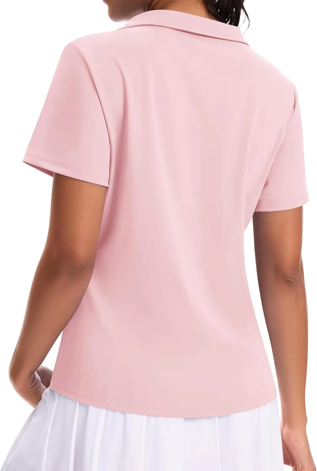 JoyGirl Womens Golf Shirts Polo Shirts Collared V-Neck Short Sleeve Tennis Shirt UPF 50  Quick Dry Moisture Wicking Golf Tops