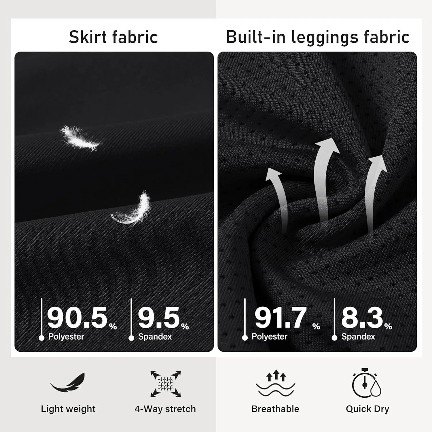 MoFiz Women's 20" Knee Length Golf Skorts Athletic Skirts Summer Casual Active Workout Sports Tennis Skirt with 4 Pockets