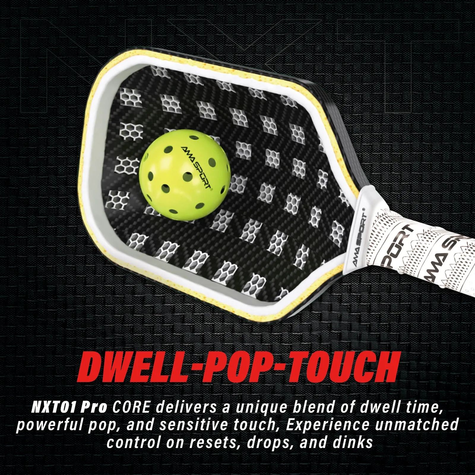 NXT 01 Pickleball Paddle 3K Carbon Fiber Pickleball Paddle Set