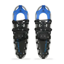 Outbound Men & Women's Lightweight 28 x 8" Adjustable Snowshoes, Black/Blue