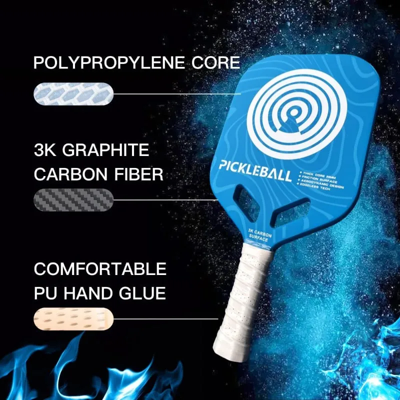 Professional T300 Carbon Fiber Pickleball Racket Integrated Competitive Pickleball Paddle