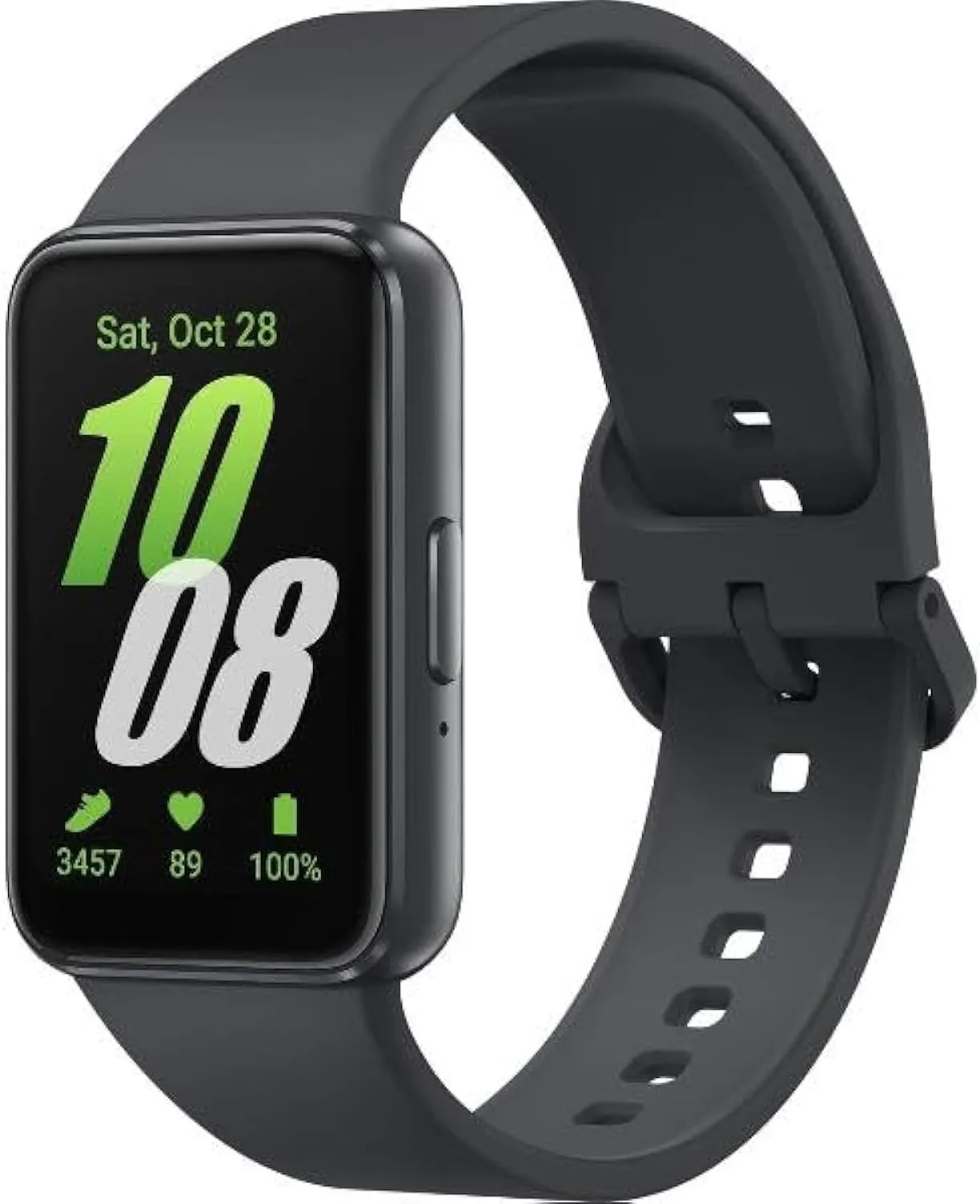 SAMSUNG Galaxy FIT 3 [2024] 1.6" AMOLED Display | 14 Days Battery Life | 100  Watchfaces | 100  Exercise Modes | International Model - (Black)