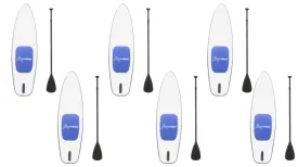 Set of Six (6) Original Crystal Boards® ($1299 Each) - #1 Rated Fully Transparent See-Through SUP / Stand-Up Paddleboard w/ UV PROTech™. Includes Paddle, Quick-Release Skeg & Accessories ~AS SEEN ON TV!