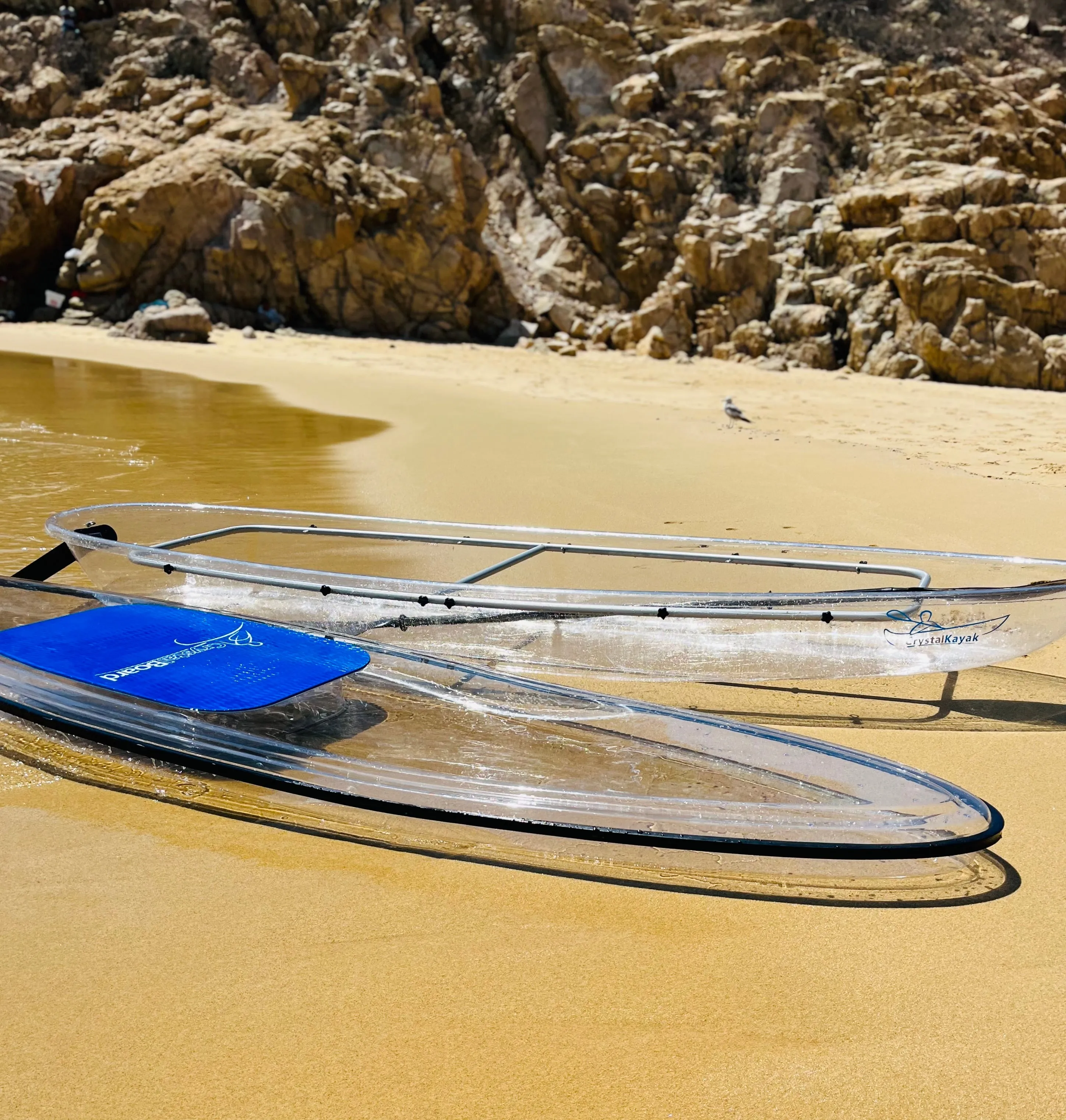 Set of Three (3) Original Crystal Boards® ($1399 Each) - #1 Rated Fully Transparent See-Through SUP / Stand-Up Paddleboard w/ UV PROTech™.  Includes Paddle, Quick-Release Skeg & Accessories ~AS SEEN ON TV!