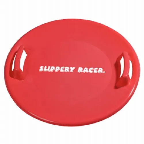 Slippery Racer SR710R 26" Heavy Duty Plastic Red Snow Sled Saucer - Quantity of 2
