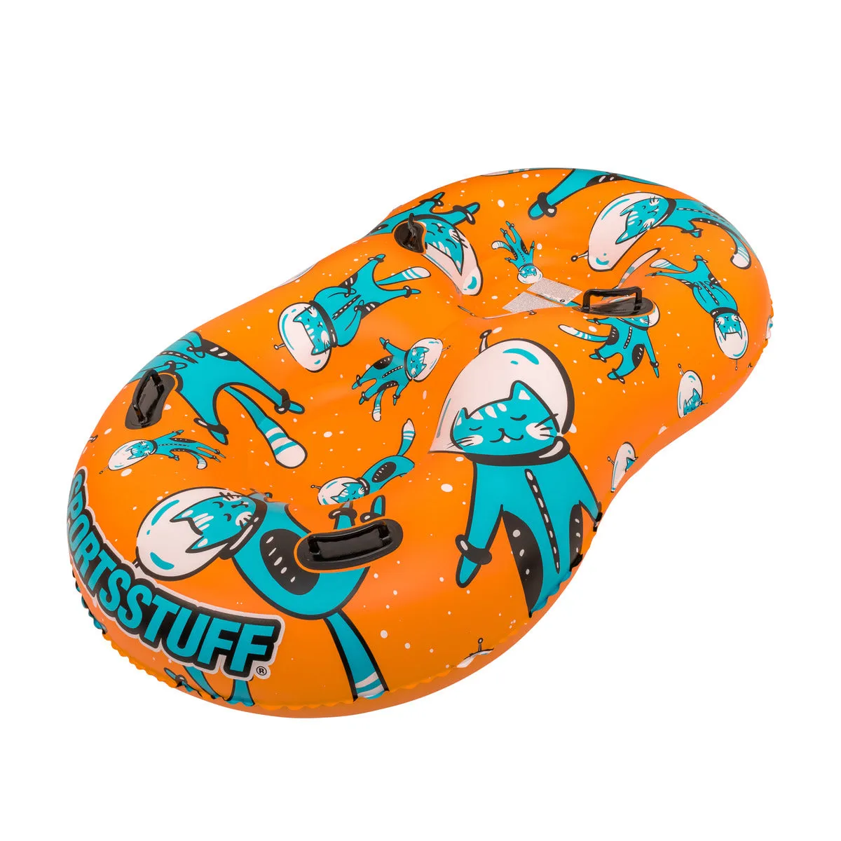Space Cat Double Sled | 1-2 Rider Inflatable Snow Tube - 78"