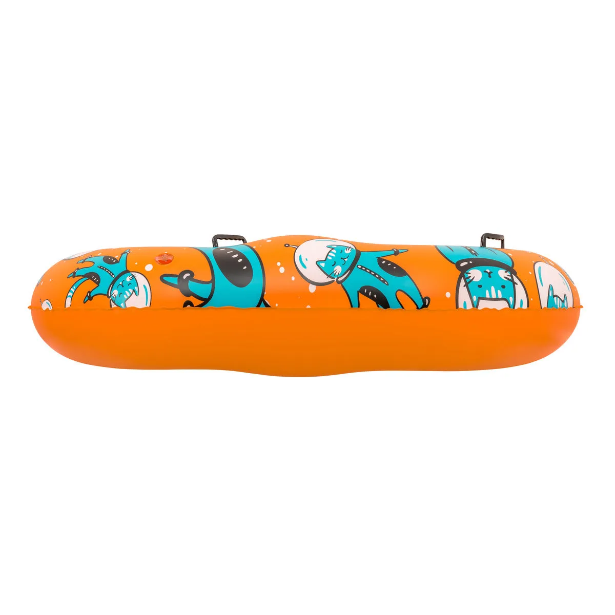 Space Cat Double Sled | 1-2 Rider Inflatable Snow Tube - 78"