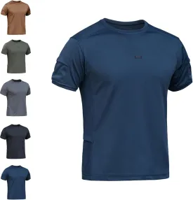 Tactishirt Outdoor Performance Tactical Shirt, Mens Quick Dry Polo Golf Shirt, Sports Casual Collared Shirts