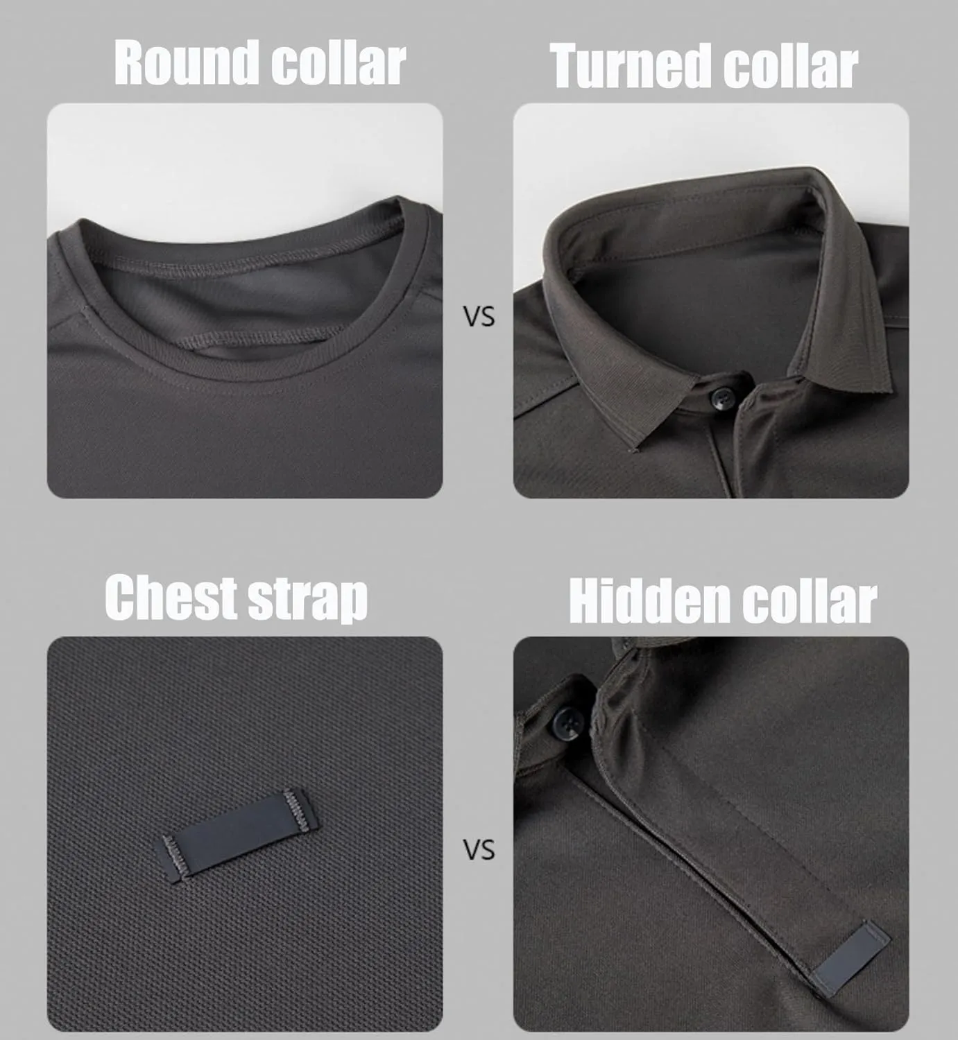 Tactishirt Outdoor Performance Tactical Shirt, Mens Quick Dry Polo Golf Shirt, Sports Casual Collared Shirts