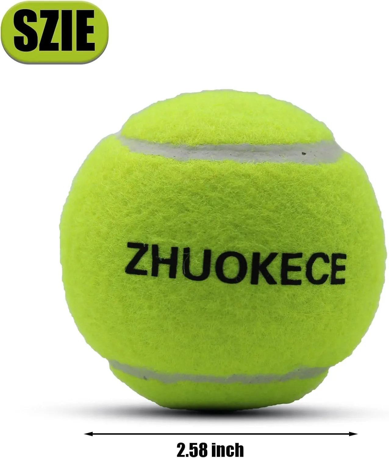 Tennis Balls, 18 Pack Training Tennis Balls Practice Balls with Mesh Bag for Easy Transport, Pet Dog Playing Balls, fit for Beginner Training Ball