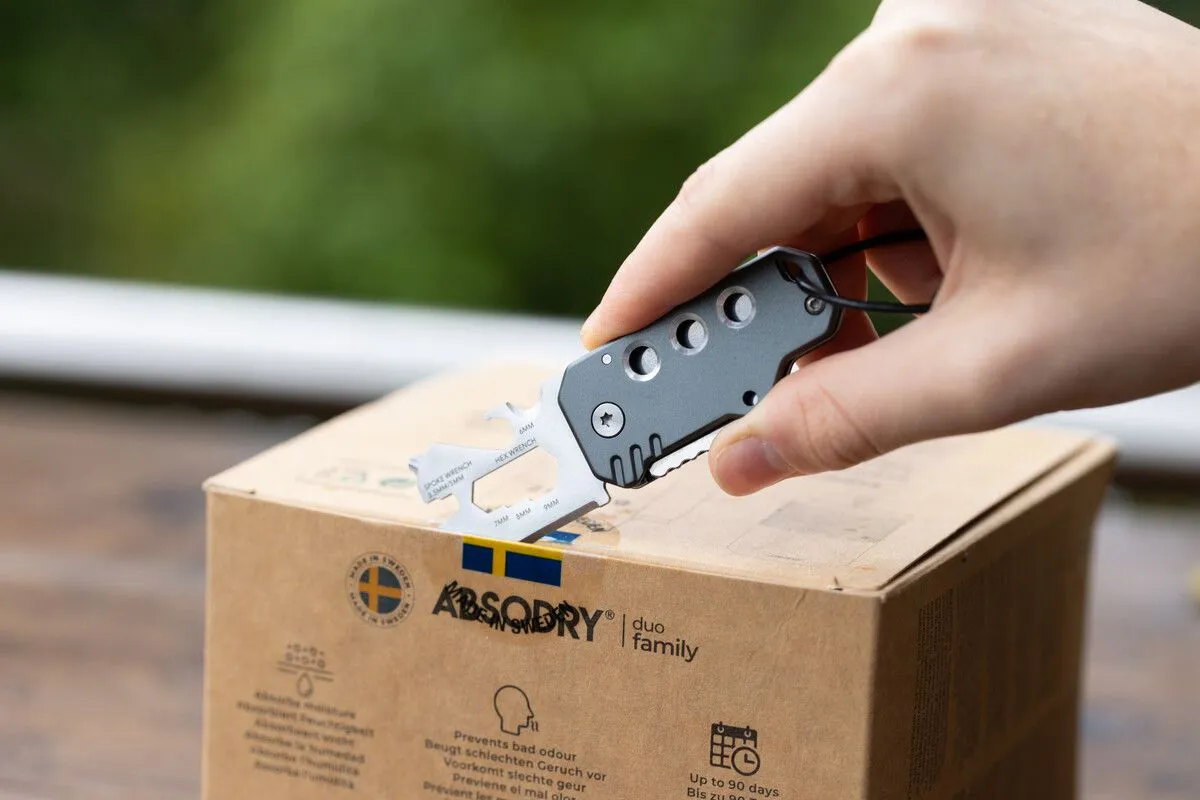 Troika KEYTOOL Pocket Multi-Tool With 11 Functions and  Keychain Loop