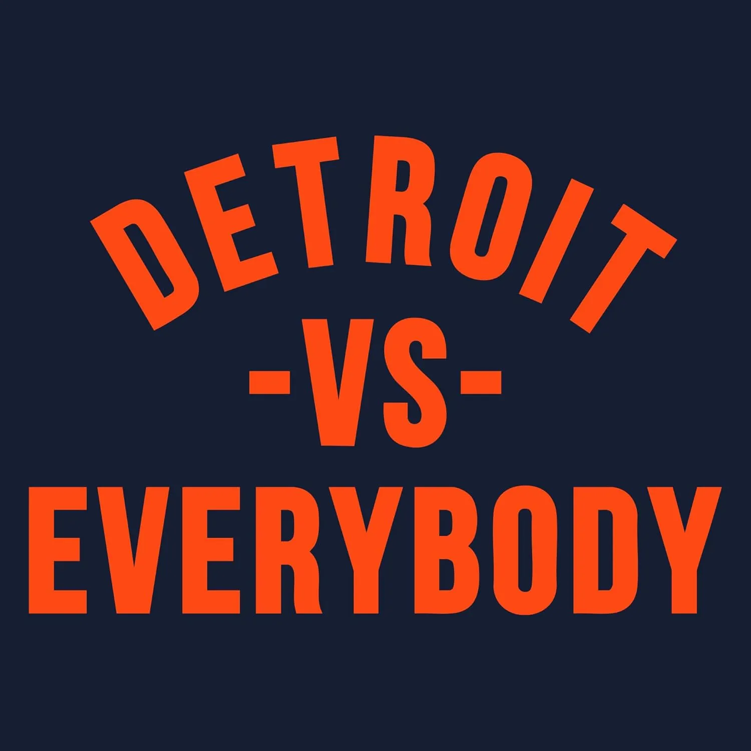 UGP Campus Apparel Detroit Vs Everybody - Michigan Pride Crewneck Sweatshirt