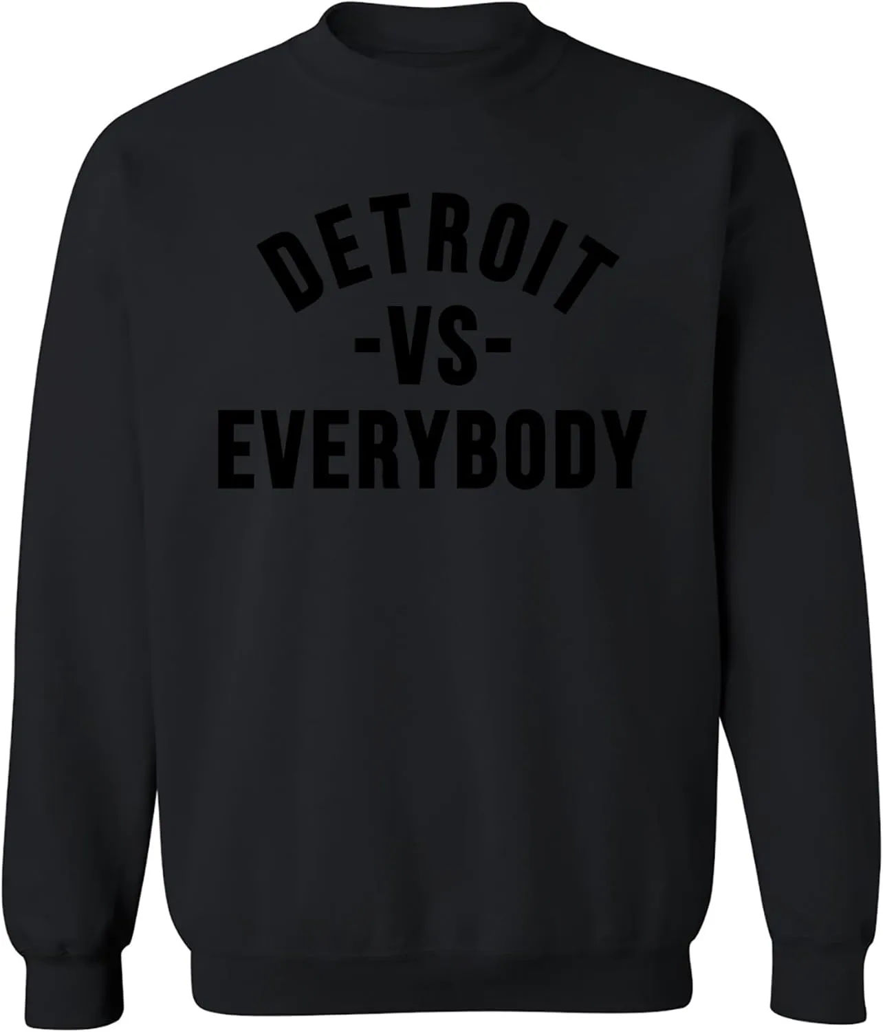 UGP Campus Apparel Detroit Vs Everybody - Michigan Pride Crewneck Sweatshirt
