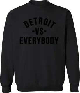 UGP Campus Apparel Detroit Vs Everybody - Michigan Pride Crewneck Sweatshirt