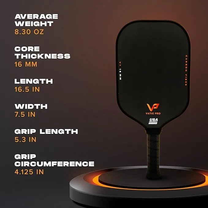Vatic Pro V7 16mm Pickleball Paddle