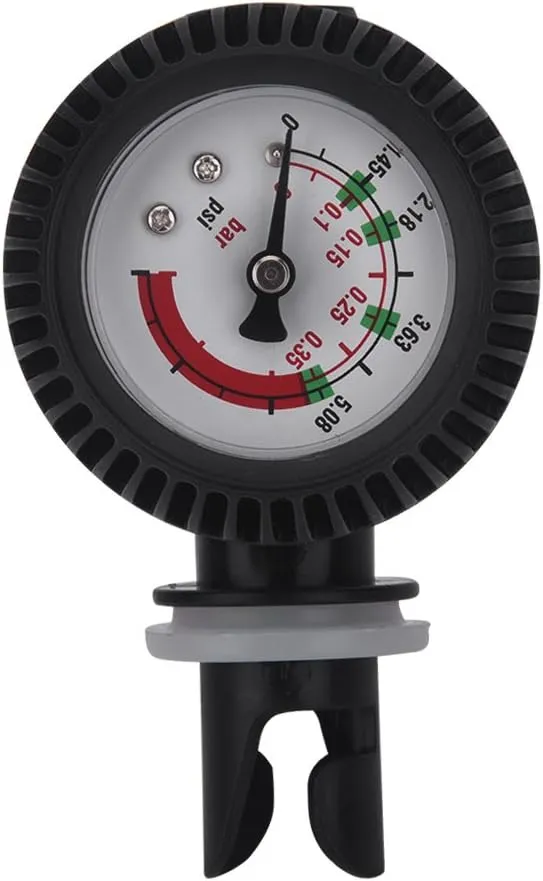 VGEBY Kayak Barometer Pressure Gauge Air Thermometer for Inflatable Boat Kayaking RAF Inflatable Boat Pressure Gauge Raft Gauge Inflatable Boat Pressure Gauge Air Presskayak