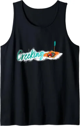 White Water Kayaking River Kayak Paddling Kayaker Creeking Tank Top