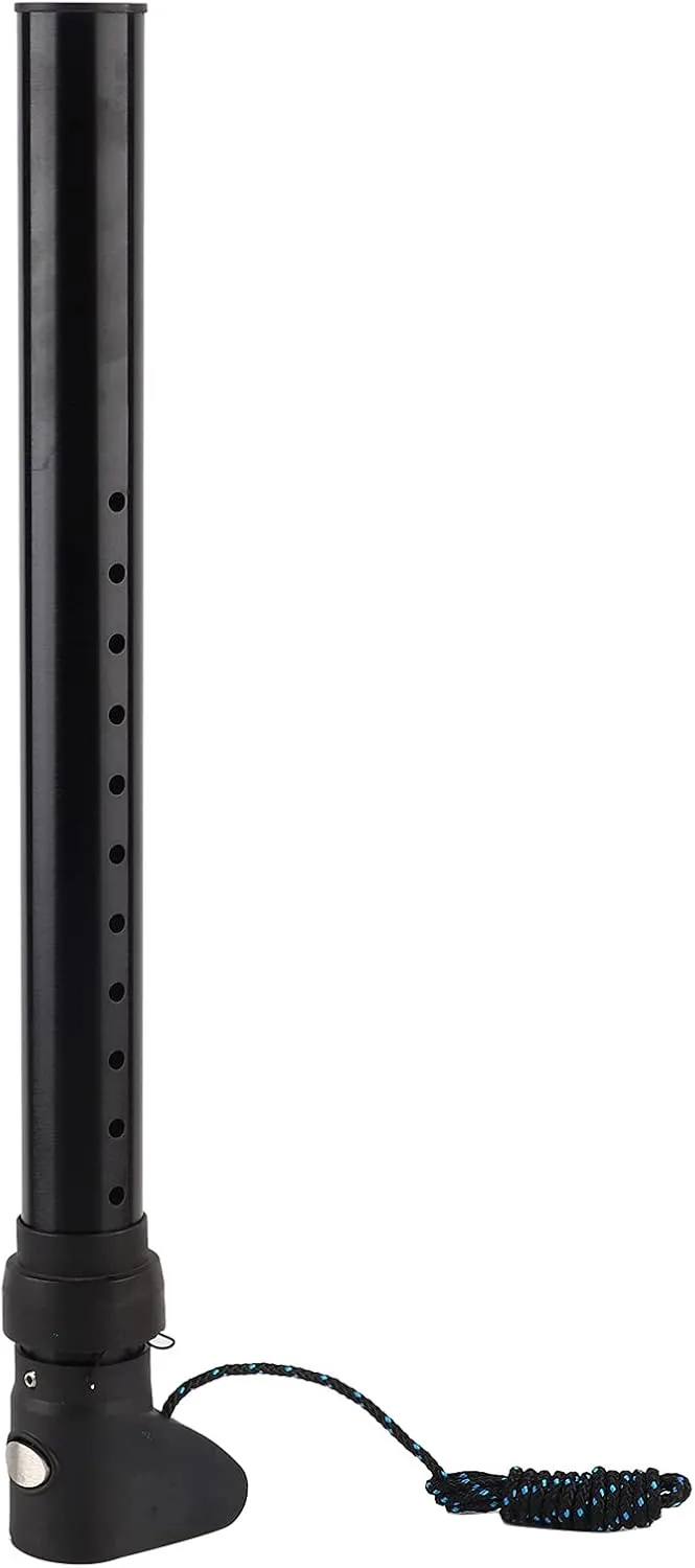 Windsurfing Mast Extender Mount, Rod Extender Base Mount Adapter Fit for SDM Thick Masts, Professional Surfing Water Sports Accessory, 35Cm Black