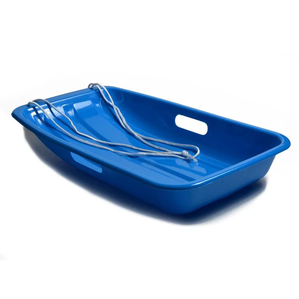 Winter Blue Plastic Snow Sled Boat Shape Sledge