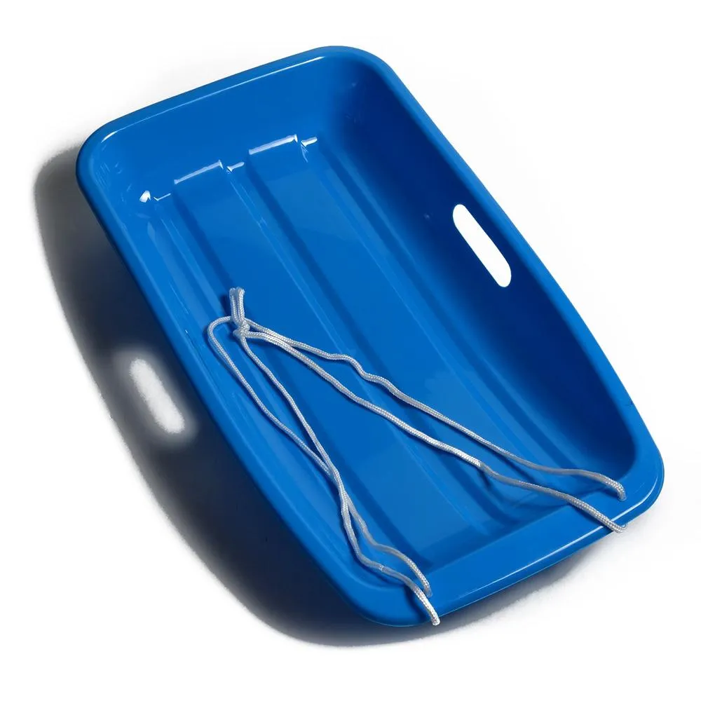 Winter Blue Plastic Snow Sled Boat Shape Sledge