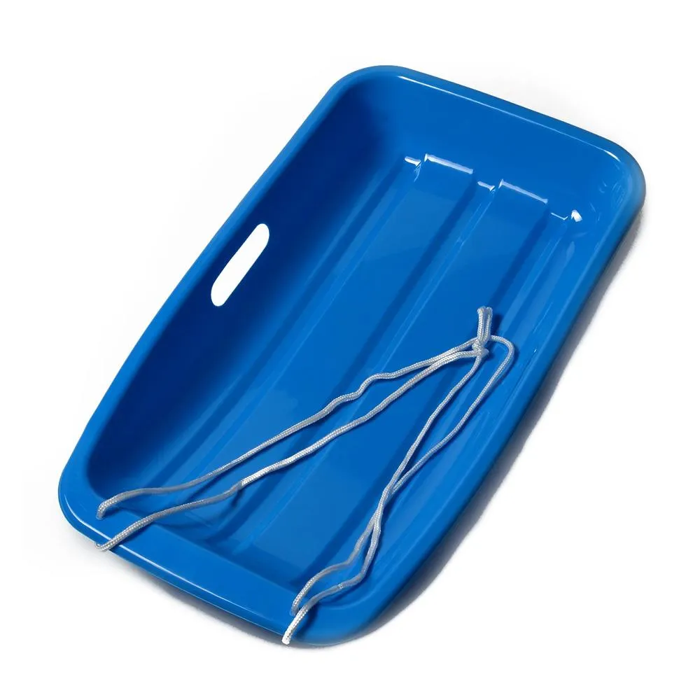 Winter Blue Plastic Snow Sled Boat Shape Sledge