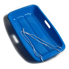 Winter Blue Plastic Snow Sled Boat Shape Sledge