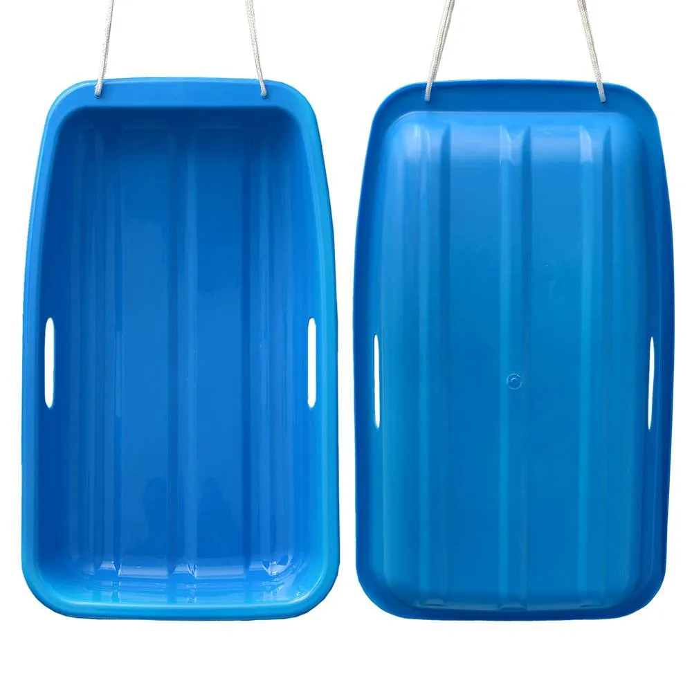 Winter Blue Plastic Snow Sled Boat Shape Sledge